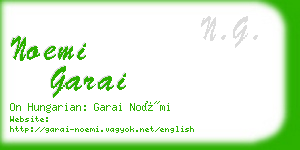 noemi garai business card